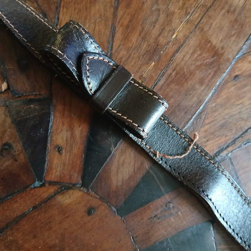 Trussardi vintage crossbody bag used, brown with flap