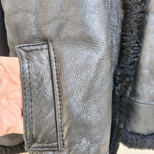 Milano vintage Italian leather jacket used, size M