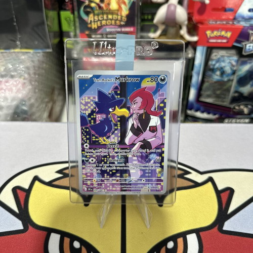 Team Rocket's Murkrow Holofoil SV10 Destined Rivals Illustration σαν καινούργιο