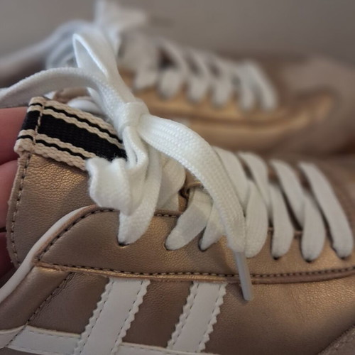 Corina sneakers new, gold with beige, size 39