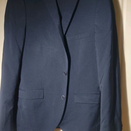 Angelo Litrico dark blue slim fit suit like new, size 50
