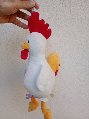 Plush Easter rooster used with hanger