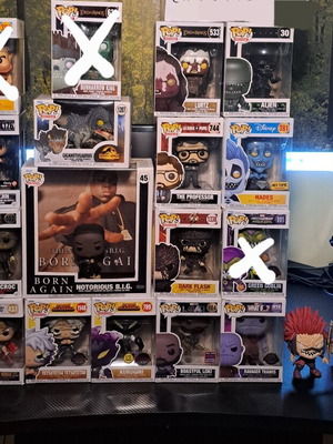 Funko Pop! figures like new, 20 pieces from Marvel, DC, Tekken, and more