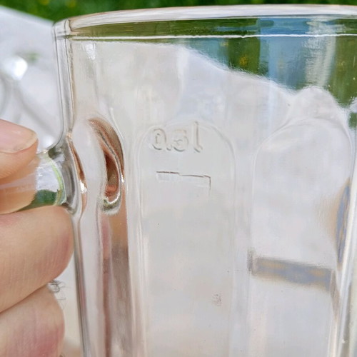 Löwenbräu collectible beer glasses used, pack of 2, 0.5L