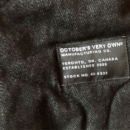 OVO Pom Pom Denim Quilted Overshirt like new, men's size M, blue