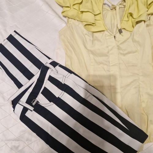 Artigli set with pants and shirt like new, black and yellow