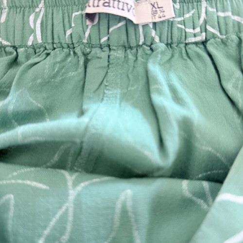 Attrattivo green printed wide-leg pants XL