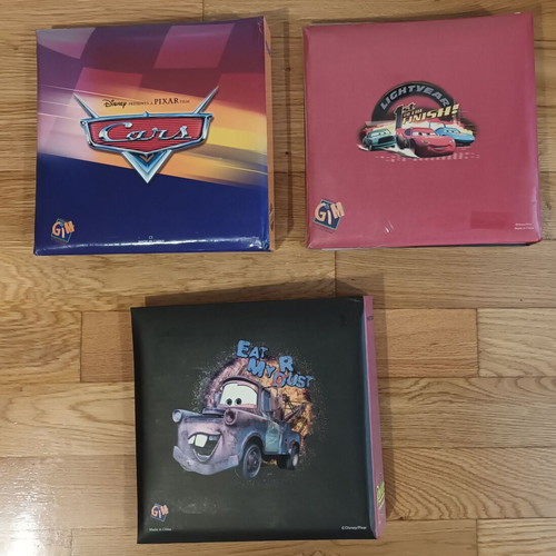 Disney McQueen albums used, set of 3