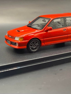 Toyota Starlet GT Turbo μοντέλο κλίμακας 1/43 καινούργιο, κόκκινο με ζάντες Oz Superleggera