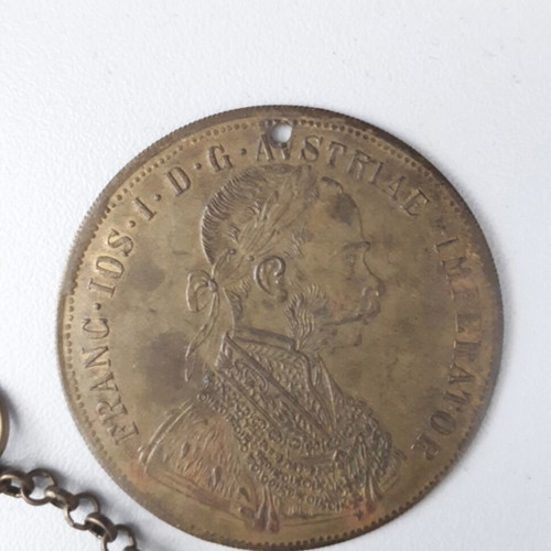 Fr. Joseph Austrian-Hungarian gold coin replica diameter 4 cm