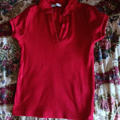 Stradivarius blouse size S red like new