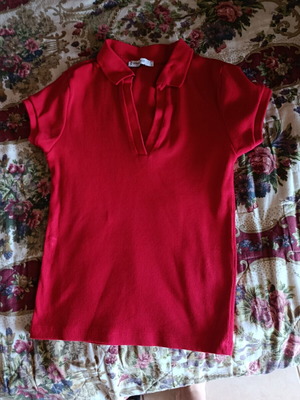 Stradivarius blouse size S red like new