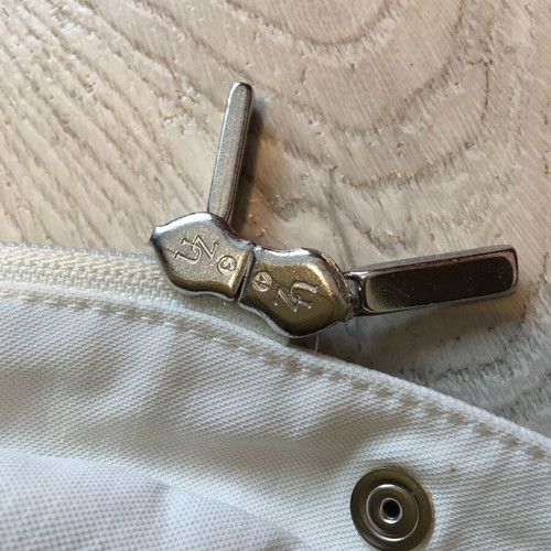 S Max Mara white cotton zip-up hooded coat IT44