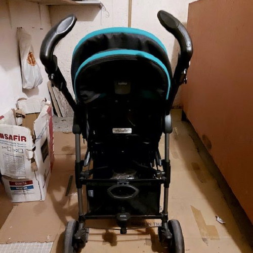 Peg Perego Si Switch stroller used, lightweight umbrella, deep green