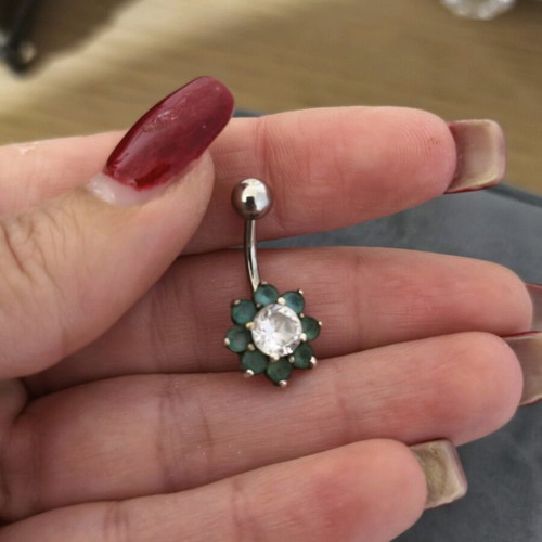 Navel piercing used, does not tarnish
