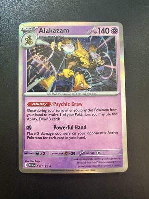 Alakazam 056/132 Mega Evolution Holo Pokemon card