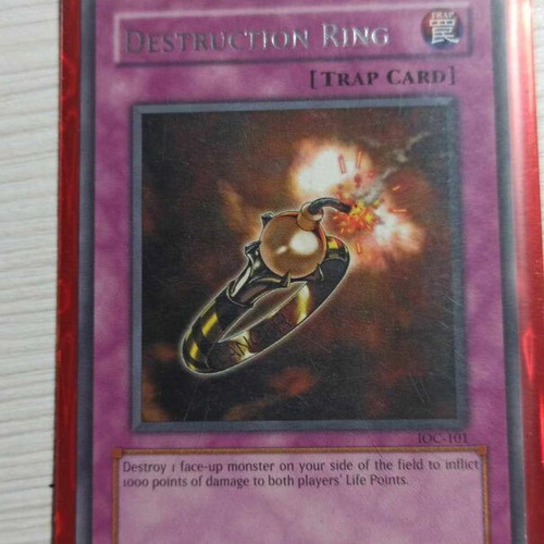 Destruction Ring IOC-101 used authentic Yugioh card