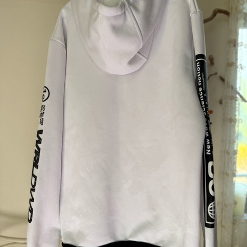 Inside unisex hoodie used, size XL, white and black
