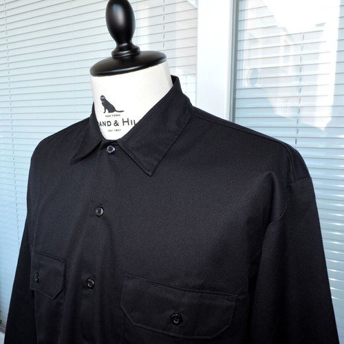 Dickies Mens Black Long Sleeve Shirt Size M-L like new