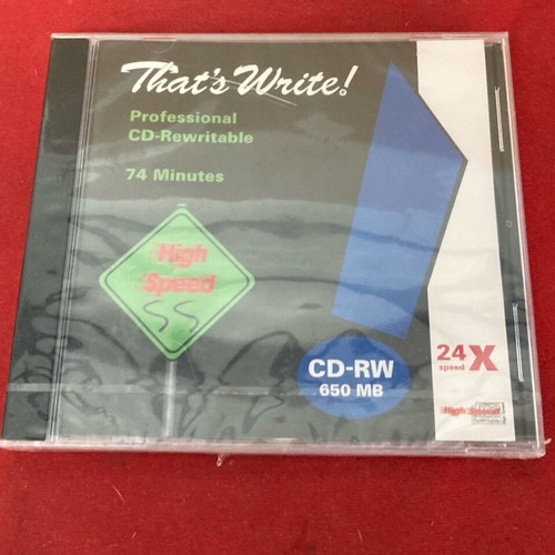 CD-RW sealed new
