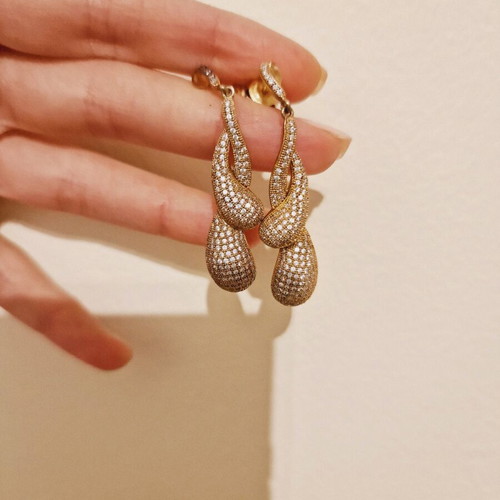925 Silver Gold Plated Earrings like new