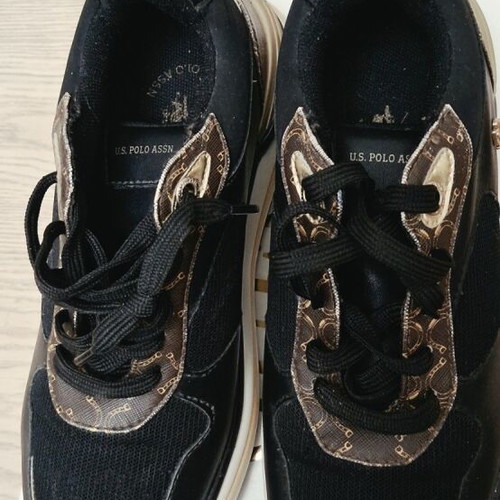 U.S. Polo Assn. Women's Anatomical Sneakers Black new