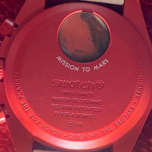 Omega Mission to Mars Watch new, men's, white and red