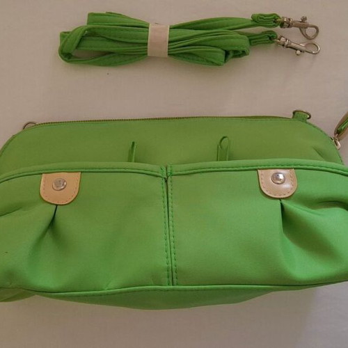 Hunter crossbody bag, green, waterproof, 23x13 cm