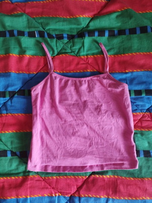 Pink Woman pink crop top like new, size S