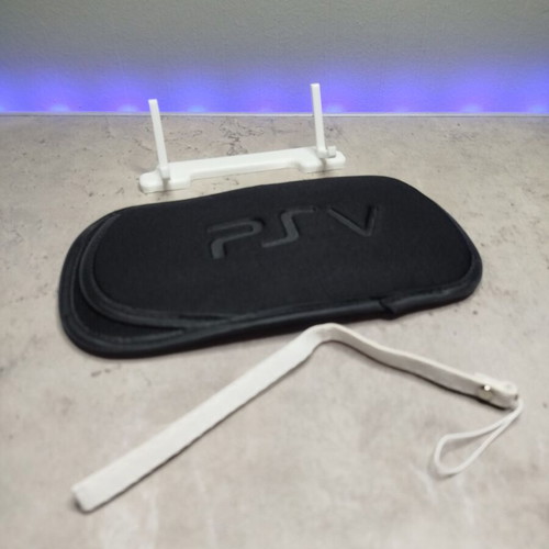 PlayStation Vita fabric case new with white strap and stand