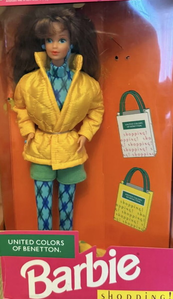 Μπουφάν κίτρινο Barbie United Colors of Benetton