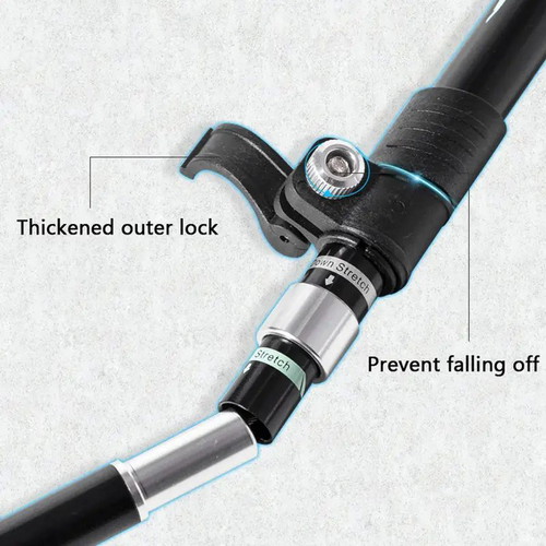 Folding aluminum hiking poles set of 2 pieces new