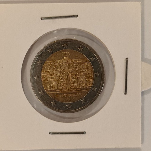 2 Euro Coin Brandenburg 2020 Germany like new