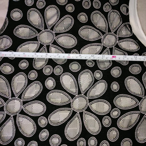 Promod Flower Power Space Age Mod Mini Dress like new, black and grey