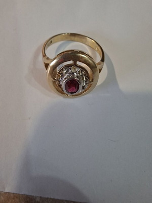 Silver women's ring vintage design from Soviet era used