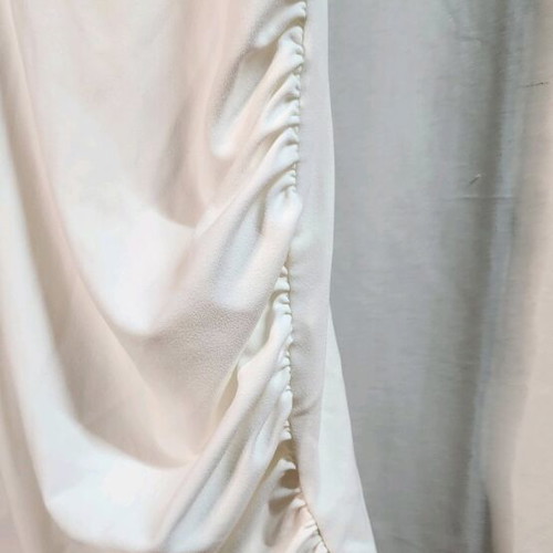 ZARA White Mini Dress Like New With Corset And Side Ruching