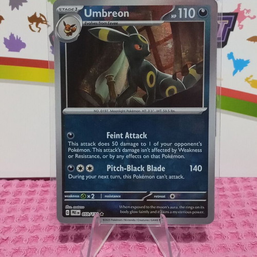 Umbreon Pokémon Card xPRE 059 Prismatic Evolutions like new
