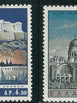 Greece 1965 Festival and Saint Andreas two sets MNH stamps