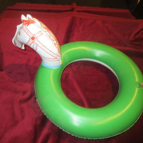 Sea float horse children's plastic new 70s