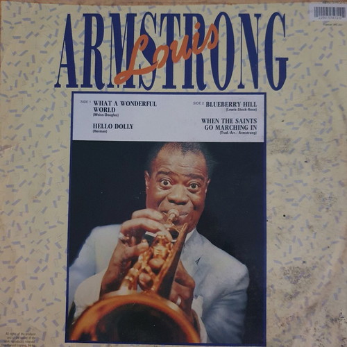 Louis Armstrong vinyl record used, What a Wonderful World