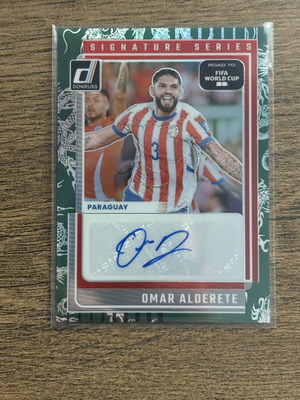 2025 Donruss Omar Alderete Signature Series Blue Auto κάρτα #/199 Παραγουάη