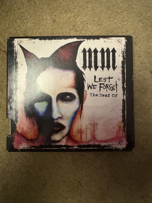 Marilyn Manson The Lest We Forget The Best Of CD like new
