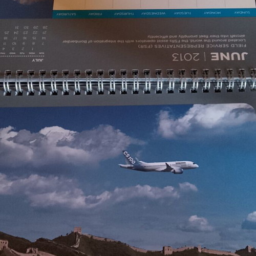Bombardier 2013 collectible desk calendar like new
