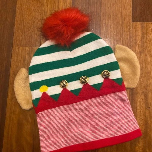 Carnival hat used with pom pom and bells