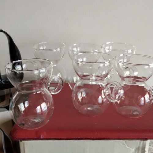 Tea set with Byzantine plate new, in its box