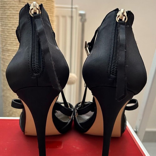Migato black satin sandals new size 39
