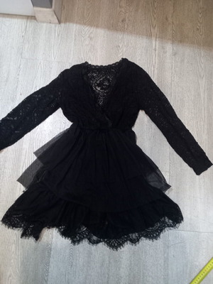 Small black lace dress, size S