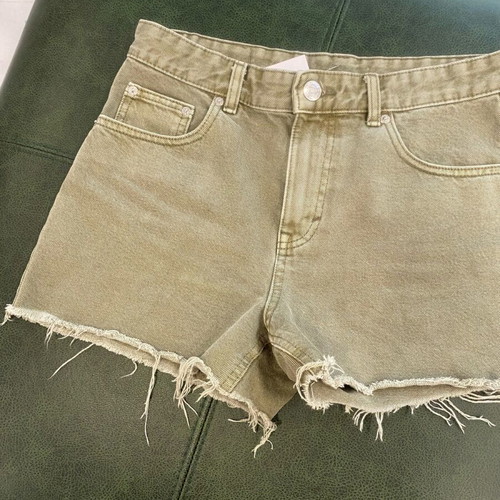 Denim shorts like new, size S, green stonewashed