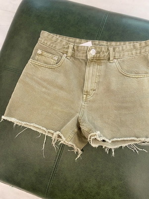 Denim shorts like new, size S, green stonewashed
