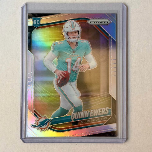 2025 Panini Prizm Quinn Ewers #307 Silver Prizm Miami Dolphins card new